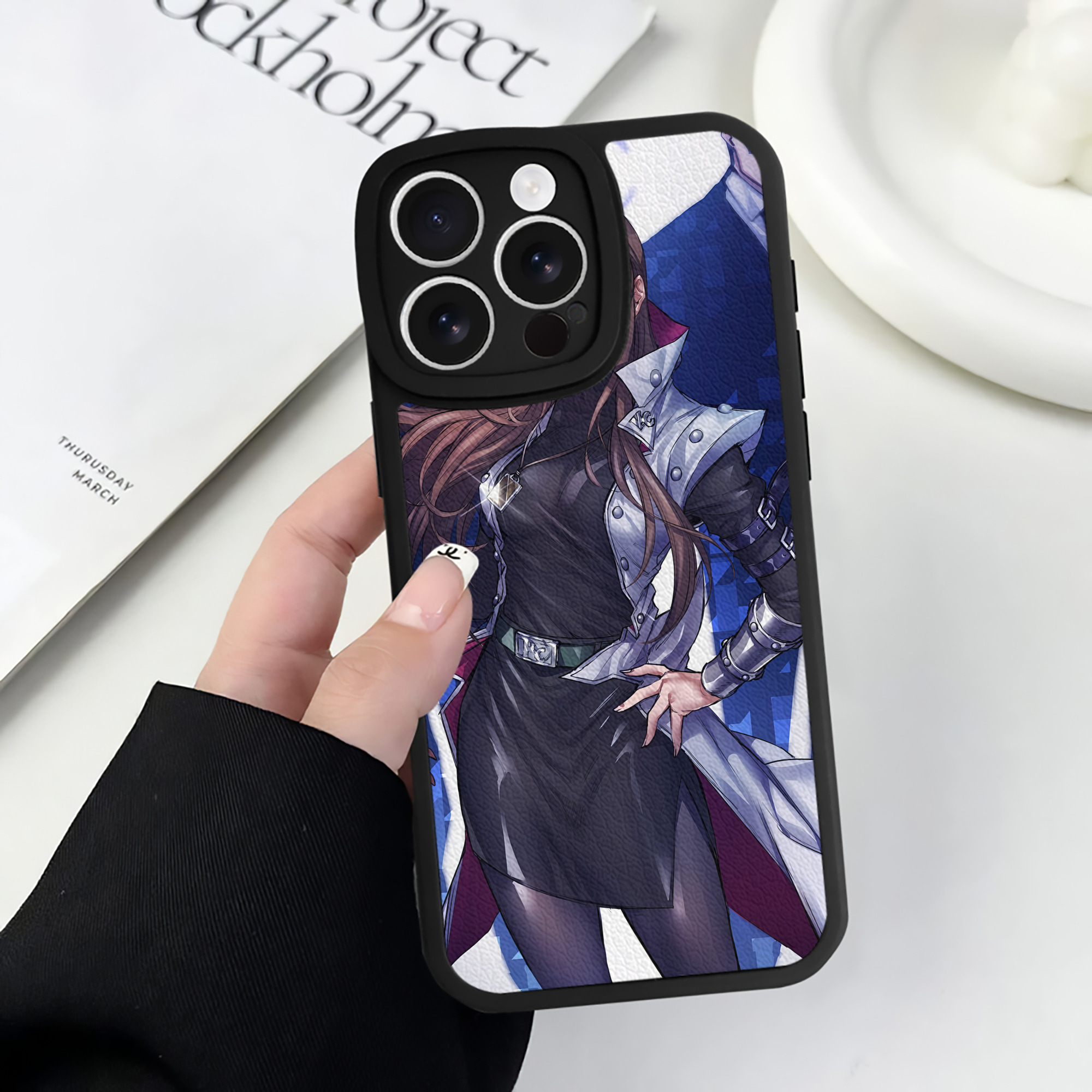 （画像用） 遊☆戯☆王 Yu-Gi-Oh! 【iPhone 16シリーズ対応】シリコンスマホケース（レザー調） 材質：シリコン